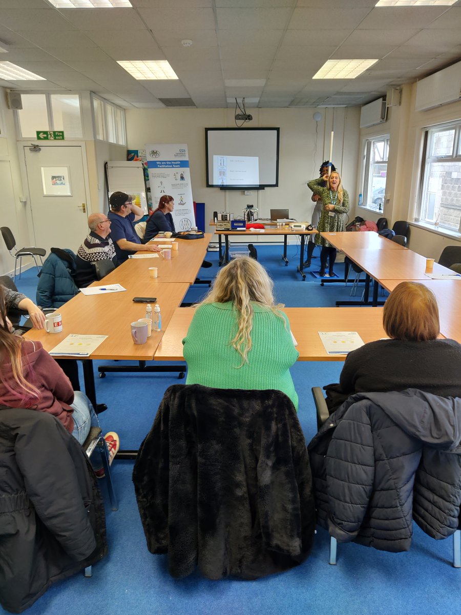 BOCS_England's tweet image. Our Voice For All group had the pleasure of the NHS facilitation team coming in to talk about the importance of annual health checks - the team are hoping to deliver these talks across all of our services in the near future.