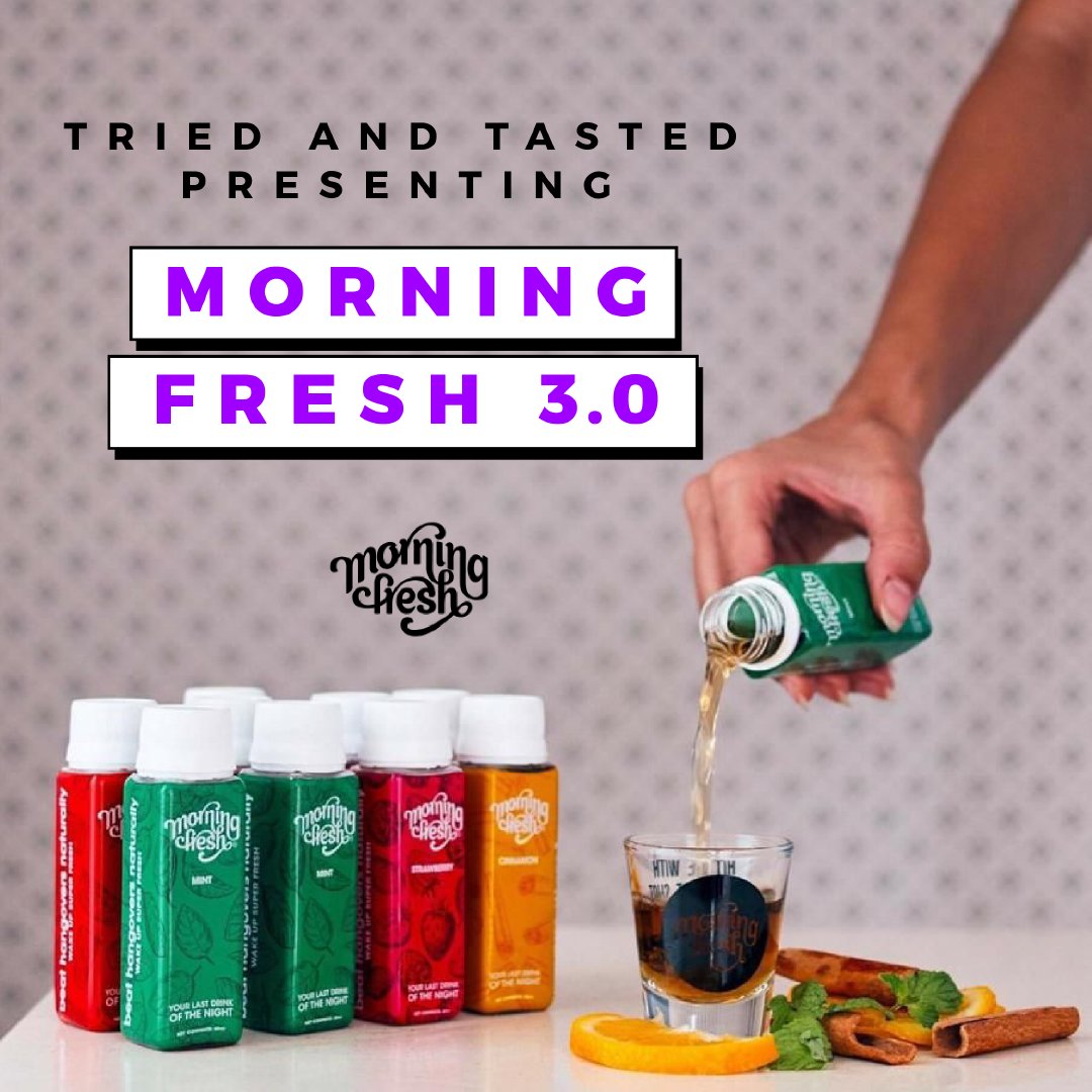 MorningFreshInd's tweet photo. So many of you reached out to us telling us how effective the product was but wished it was tastier, so we’ve been working on refining our process to give you - Morning Fresh 3.0!

🌱natural ingredients
👅 But now, it's super-tasty! 

PS: We'd love to hear what you think! https://t.co/hihw34iaY5