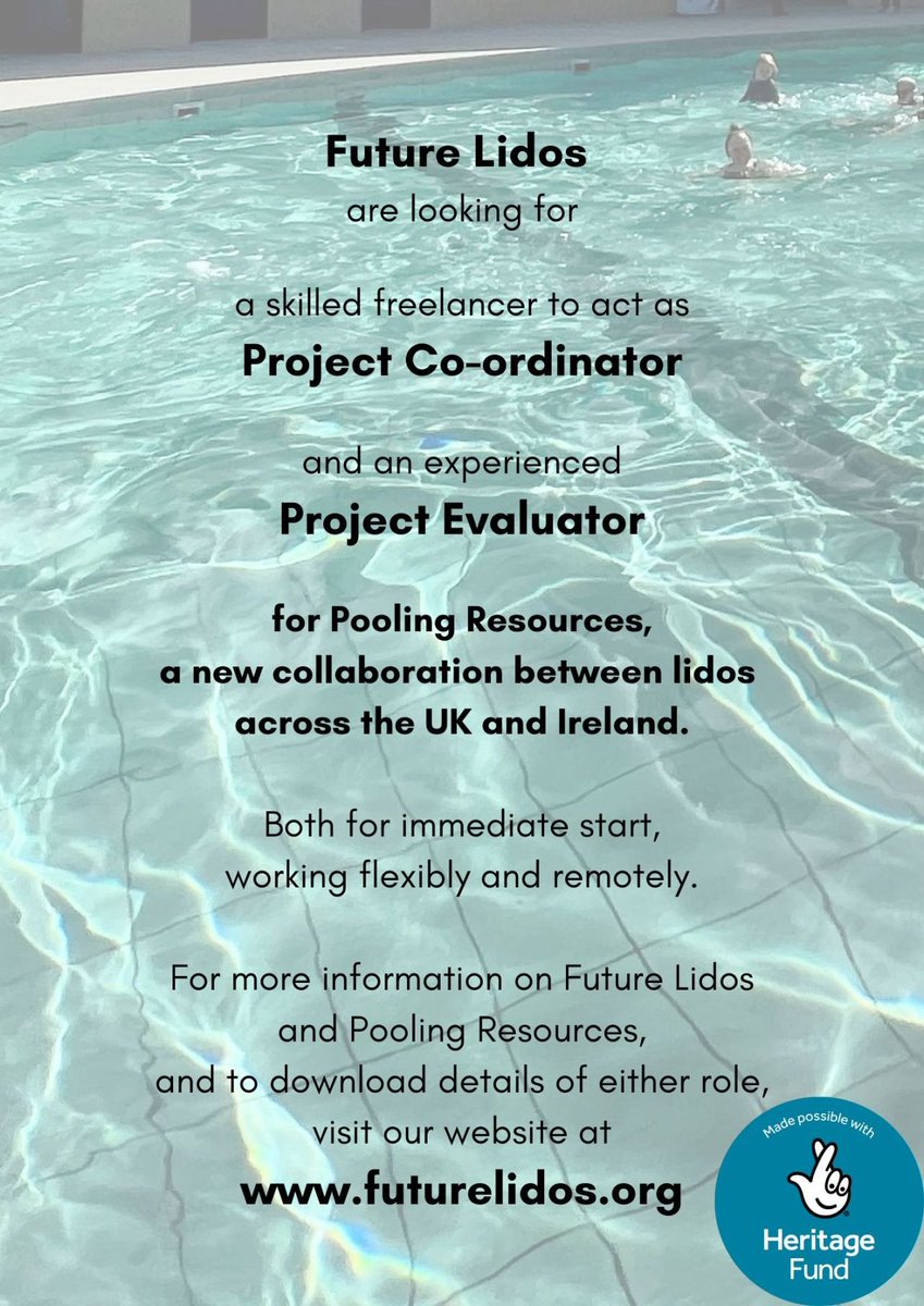 Brynaman_Lido's tweet photo. One week to go till the deadline for these roles! @Future_Lidos are very keen to hear from applicants from a range of backgrounds and with a variety of experiences, so please do spread the word. #PoolingResources

Details on the website at https://t.co/EIbqPb1pGf. https://t.co/TP4Cfq9KAl