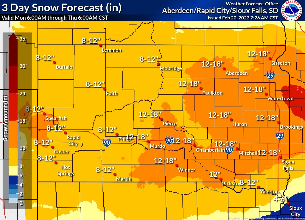 A multi-day winter storm beginning Tuesday will produce strong winds, dangerous windchills and potentially significant snow accumulations. Travel will be impacted. Stay updated with weather forecasts, plan ahead and be flexible with travel plans. #keepSDsafe #SDwx