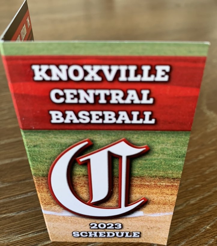 Knoxville Central Baseball on Twitter "Schedule cards are available