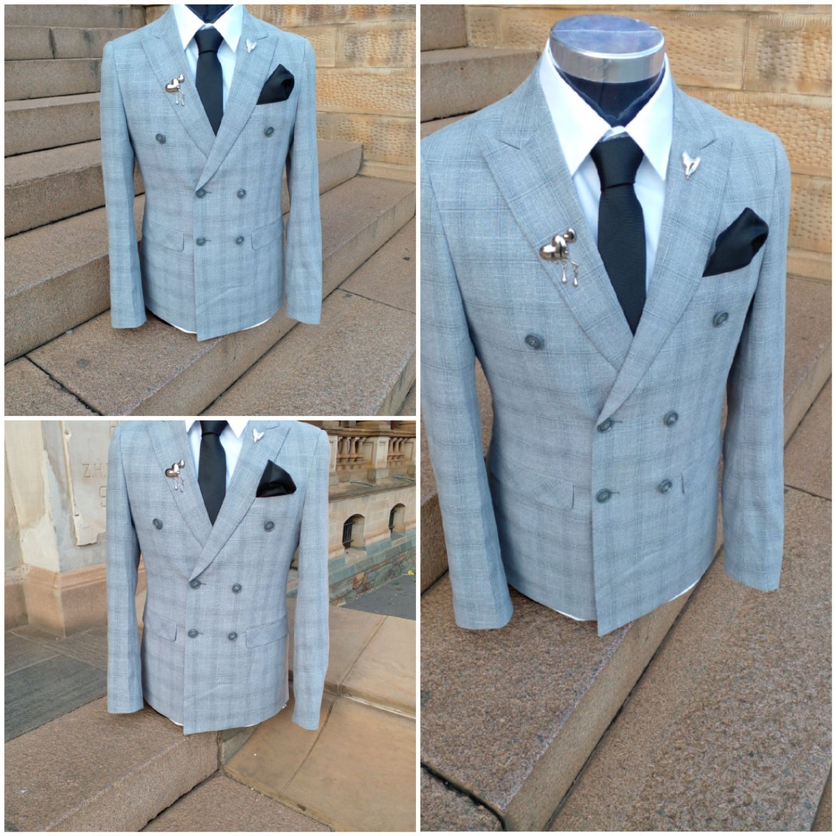 TheclassicmanJ's tweet photo. Affordable and stylish Men Suits from Just R1250. Check our catalogue on 0624644109. Available for nationwide Deliveries.

#NationalShutdown #KevinHart https://t.co/vPH9oZefCD