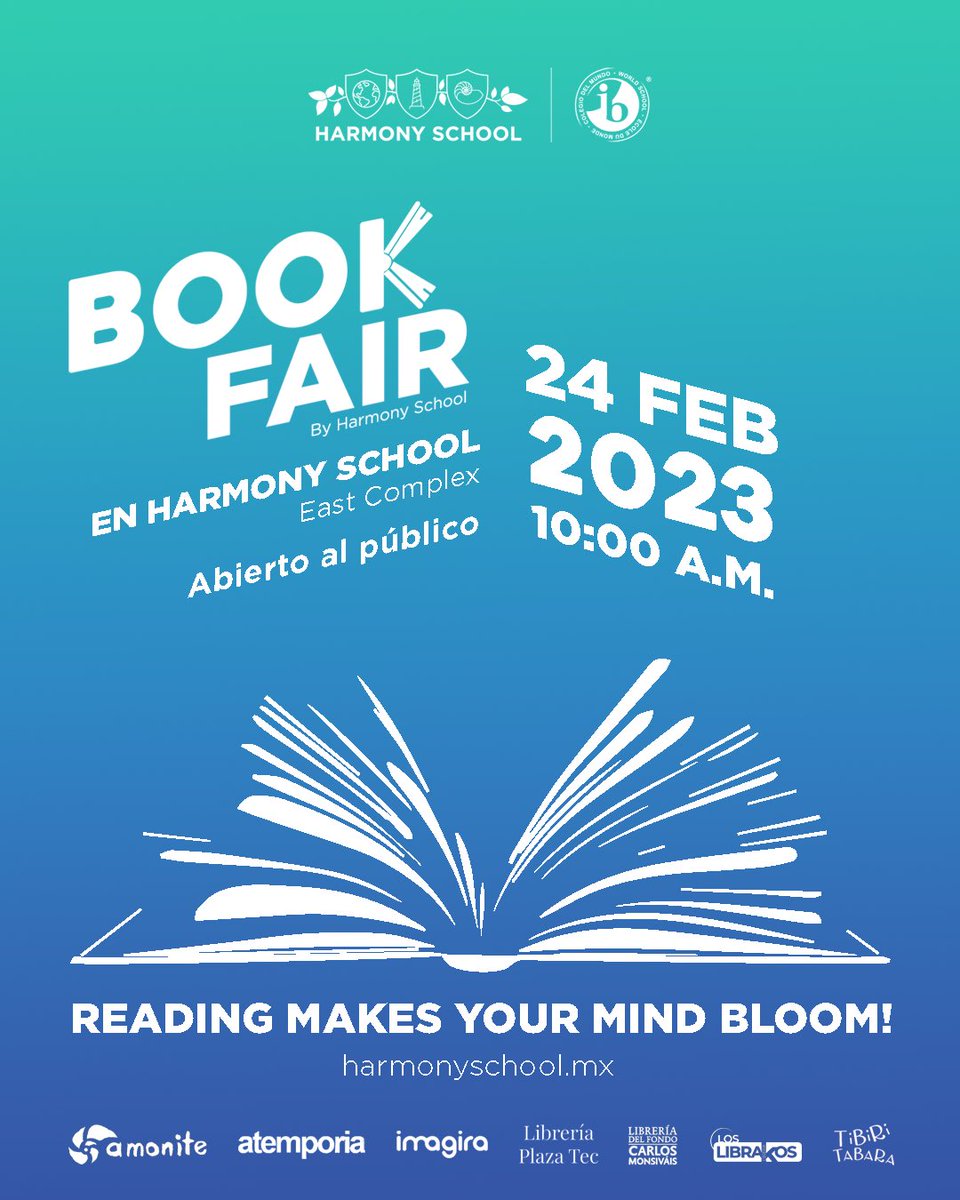 Les esperamos el 24 de febrero a muestra tradicional Feria del Libro en las instalaciones de nuestro colegio.