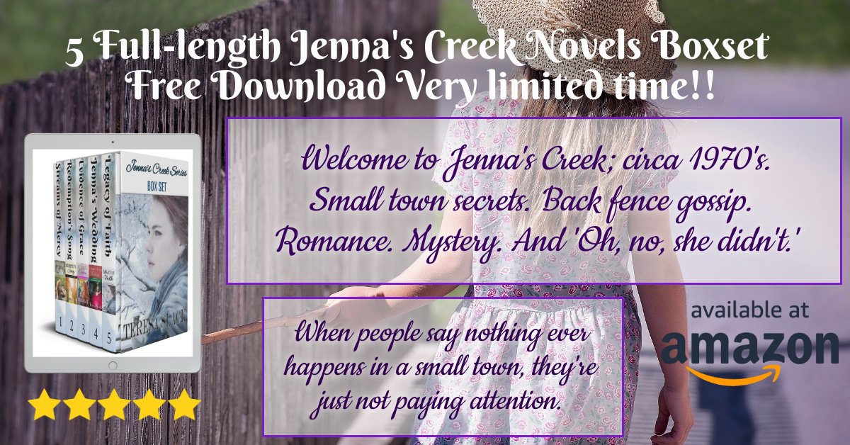 teresaslack's tweet photo. 💌Free this Week. Witty Humor! Small Town Scandal! - https://t.co/oq1zv5G4Da
Mystery! Romance! Family secrets! "Inventive &amp; engaging plots &amp; characters. I can't recommend this series enough." Amazon review #historicalromance #christianwomensfiction #mysteryseries https://t.co/yO6k5DnFf1