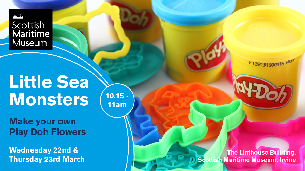 Scotmaritime's tweet photo. Our Little Sea Monsters activity sessions for under 5โs are packed with stories & fun. Join in tomorrow! Thurs 23rd March 10.15 โ 11am.
Sessions are FREE but donations are welcome.
Book in to join in the fun https://t.co/ZS4JewHITJ
#MuseumsAreGo #ScotMaritime #whatsonayrshire https://t.co/T70nlDXRAa