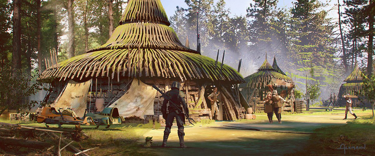 conceptartsw's tweet photo. The Mandalorian: Chapter 4 concept art by Christian Alzmann https://t.co/jcicFwPzug