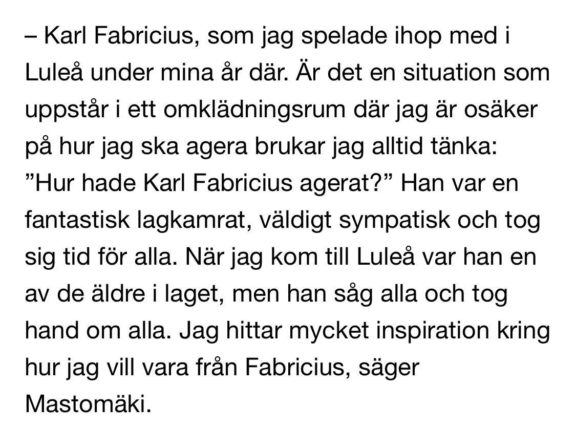 Bästa Fabricius 🙏