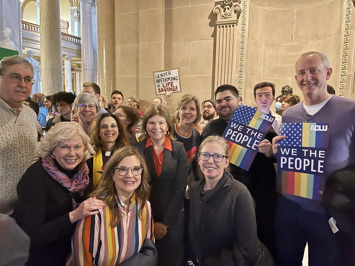 CareyHamilton1's tweet photo. Can’t tell you how good it feels to have my faith community in the Statehouse today standing up for our LGBTQ 🏳️‍🌈 youth. https://t.co/PyUiGp6jrN
