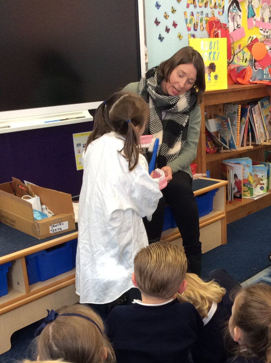 InfantWalsh's tweet photo. Just before the February Half Term; Reception were visited by the School Nurse who taught us about how to keep our teeth healthy and clean. This ended our topic on People Who Help Us. https://t.co/iag7gydi3t