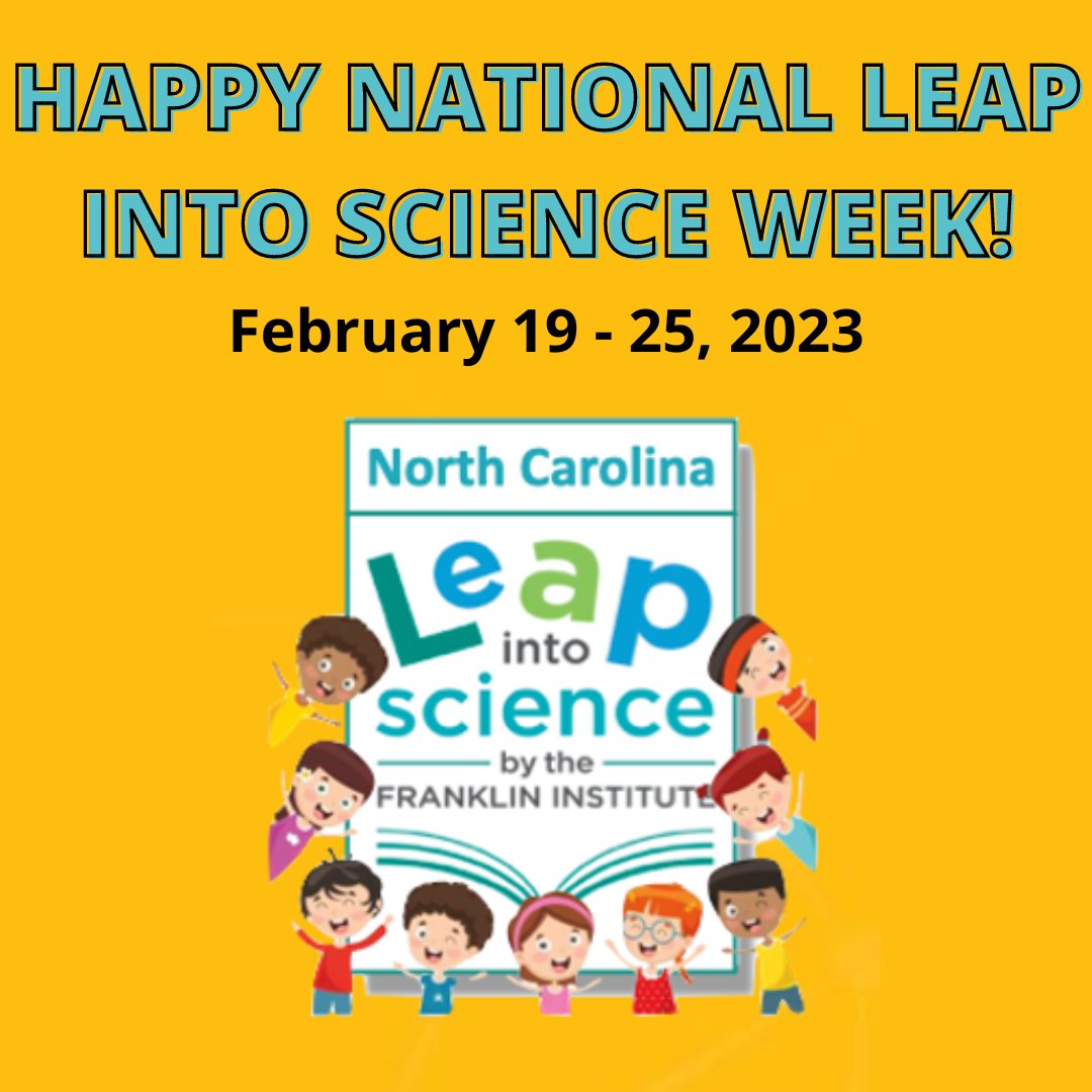 CESTEM_UNCW's tweet image. Celebrating national #leapweek with #leapintoscience science and literacy programming for children and families in North Carolina! @FranklinInstitute @ngcproject