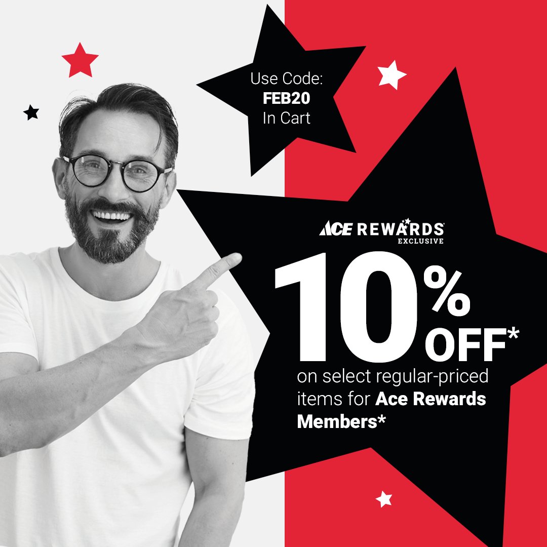 Ace Hardware on Twitter "1Day only sale for Ace Rewards members! Take