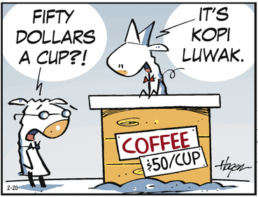 ComicStripOTD's tweet photo. Grab a cuppa joe and join us for an exploration of rhesus monkey-induced error. Click here -- https://t.co/8GsV12fZpX -- to join @thePatByrnes @tonycarrillo #RalphHagen @brewsterrockit @Deans_Beans @laloalcaraz #GaryWise & @xkcdComic https://t.co/ijFq2JHmZn