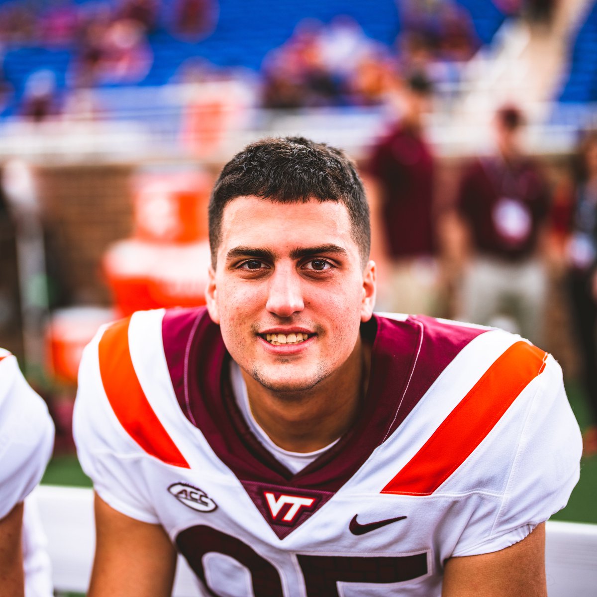 Virginia Tech Football (@hokiesfb) on Twitter photo Happy birthday S/O to punter Nick Veltsistas (<a href="/nicholasvelt5/">Nick Veltsistas</a>) ๐
#ThisIsHome | #GroundUp Happy birthday S/O to punter Nick Veltsistas (<a href="/nicholasvelt5/">Nick Veltsistas</a>) ๐
#ThisIsHome | #GroundUp
