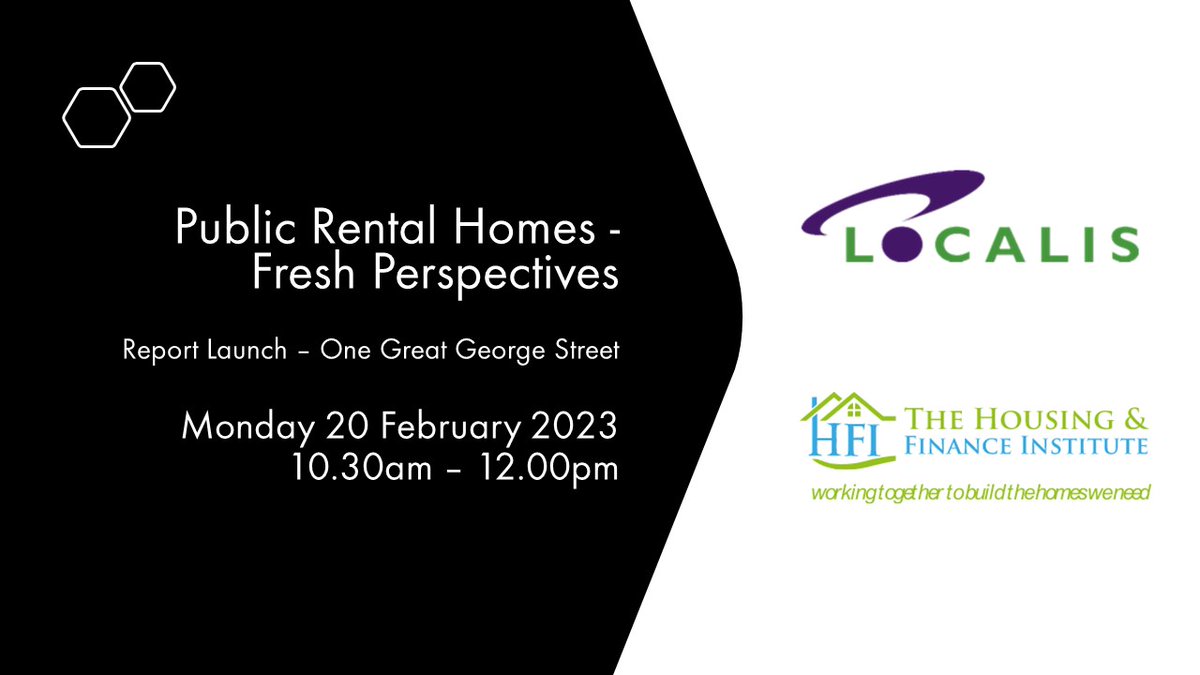 TheHFI's tweet photo. The video for the launch with @Localis for our latest joint report 'Public Rental Homes - Fresh Perspectives' is now available for catch up viewing on Youtube. Here: https://t.co/sbOSmgZrPH https://t.co/yQwm996qXc