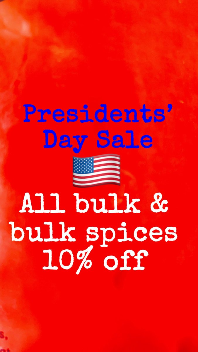 Come celebrate with us today and save 10% off all bulk goods, including bulk spices.