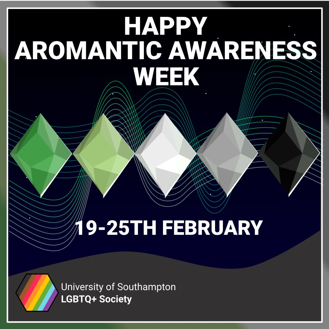 Happy Aromantic Spectrum Awareness Week from Southampton University LGBTQ+ Society! #aroweek