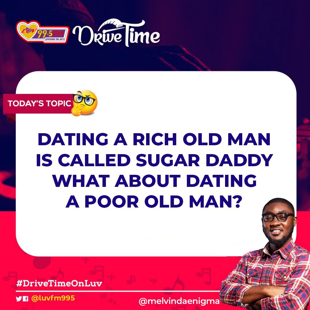0xWhitehatn3's tweet photo. Yes! We Want To Know 🤨

Dating a rich old man is called sugar daddy, what about dating a poor old man? 

#DriveTimeOnLuv w/@Melvin89_ x @SamuelJupitar x @djayhashtag1 https://t.co/6C0iueVzN6