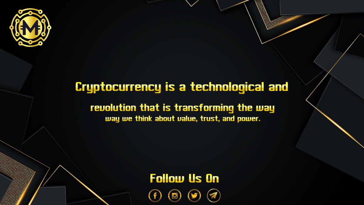 MetaEraCoin's tweet photo. "Cryptocurrency is a technological and social revolution that's transforming the way we think about value, trust, and power."

Website - https://t.co/ZEW44mXx7Y

You can invest in it from https://t.co/glBgKNB917 https://t.co/R33tCG3682