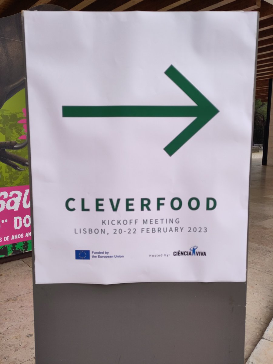 💥Kicking off CLEVERFOOD project in Lisboa @cienciaviva! Lots of work to do for transforming #EU #foodsystems! @PantzerYael @RosinaMalagrida @CrstnGP @marinapceb @SciFoodHealth @JPI_HDHL @EUROCITIES @EUFIC @HorizonEU @VUamsterdam @IrsiCaixa @Ecsite @SlowFoodEurope @UCPH_Research