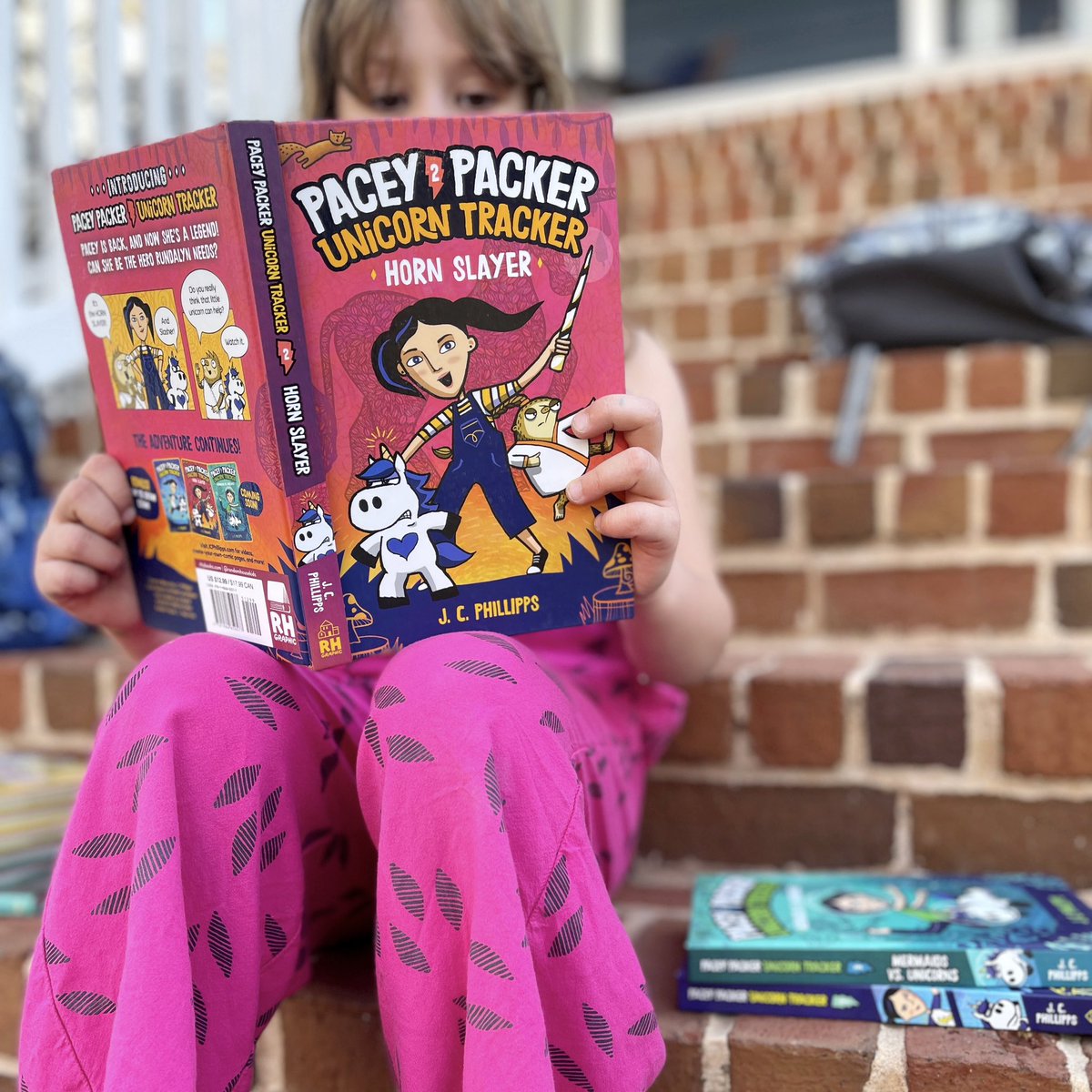 THANK YOU to author #jcphillipps for donating books from the Pacey Tracker, Unicorn Tracker series to our library! We haven’t seen any unicorns or mythical creatures in Atlanta yet, but we’ll rest easy knowing our students are ready! <a href="/MsDReadsTooMuch/">Taylor Deushane Klinefelter</a> #virginiahighlandelementary