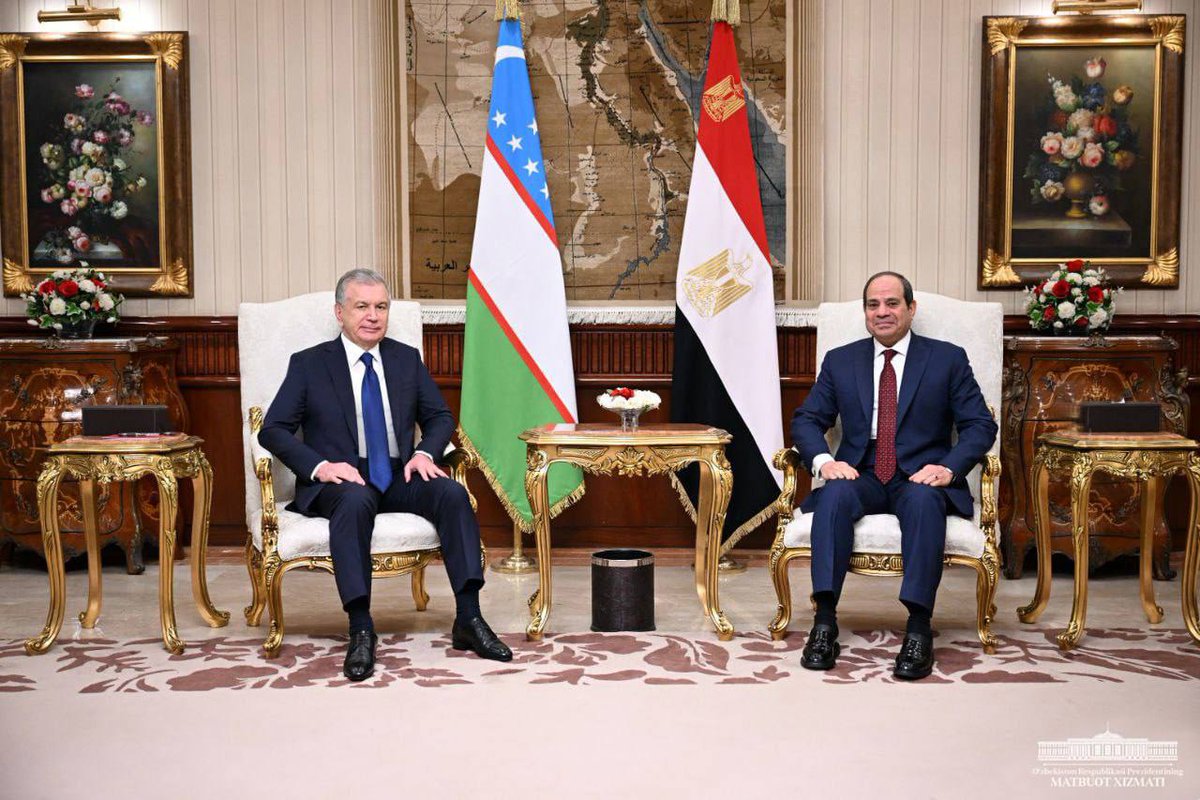 President Shavkat Mirziyoyev arrived on an official visit to Cairo.

#Mirziyoyev #visit #Egypt🇪🇬 #cooperation