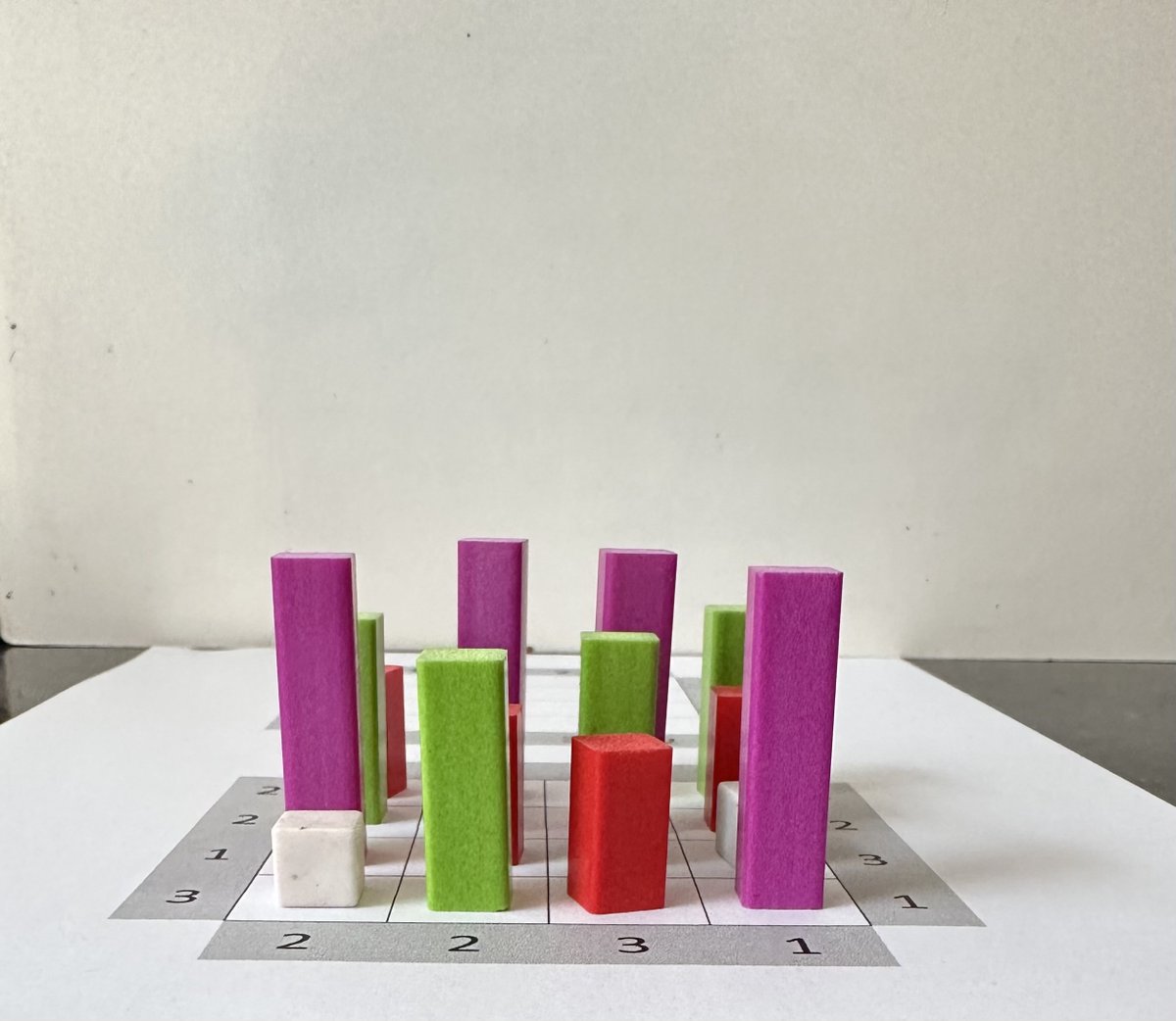 Pip - Mathematics (@accomplishedu) on Twitter photo Lots of thinking and spatial reasoning involved in sorting these 'Cuisenaire Towers' to comply with the rules
Tower sizes available 1, 2, 3 & 4
No tower repeats in a line
Make all 4 'side on' views match the towers visible to the heading of the line.
Templates from <a href="/MarkChubb3/">Mark Chubb</a> Lots of thinking and spatial reasoning involved in sorting these 'Cuisenaire Towers' to comply with the rules
Tower sizes available 1, 2, 3 & 4
No tower repeats in a line
Make all 4 'side on' views match the towers visible to the heading of the line.
Templates from <a href="/MarkChubb3/">Mark Chubb</a>