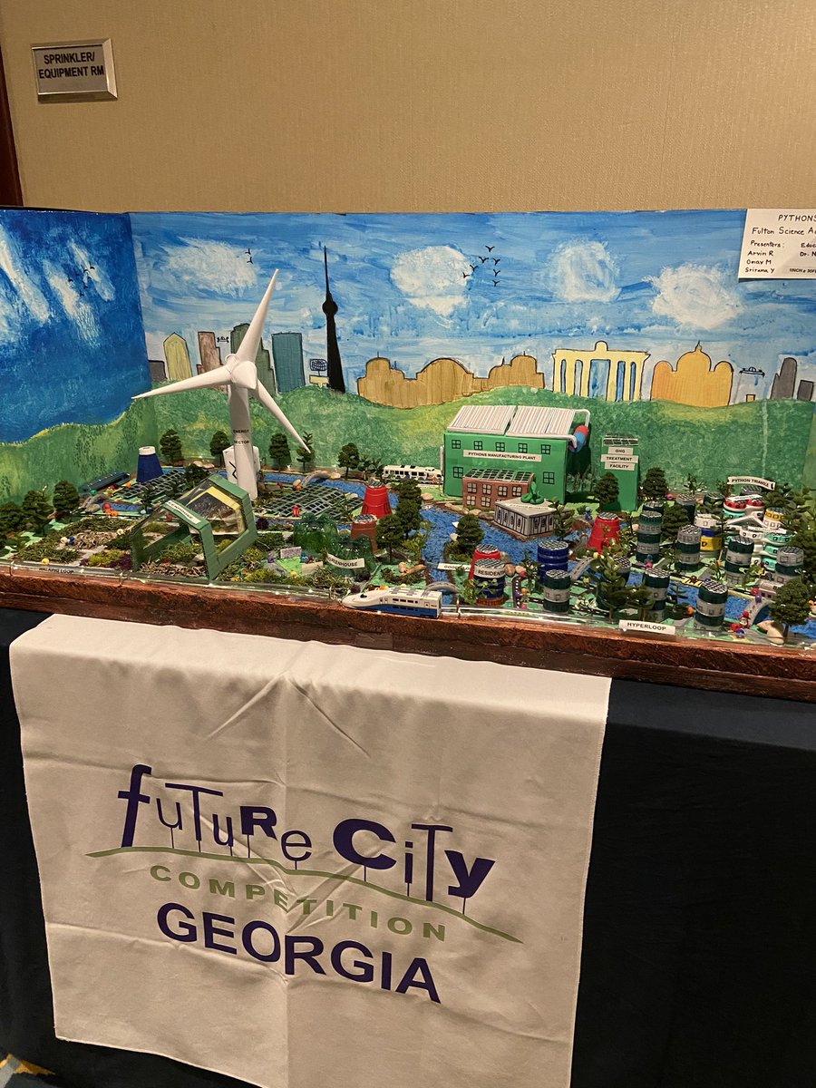 I’m one of dozens of judges for the #futurecity2023 challenge put on by @futurecitychallenge. What great #STEM presentations by these middle schoolers and so knowledgeable! @discovereorg