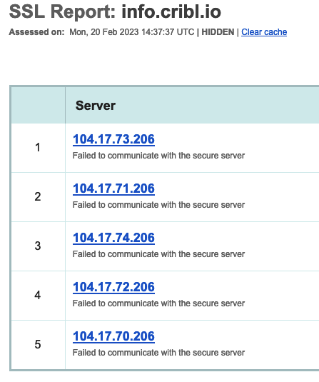 robdew's tweet photo. @cribl_io Everything ok at https://t.co/8CrYeRfKTI?  Browser errors on my end, and I am not alone: https://t.co/EQR8WZJMts
