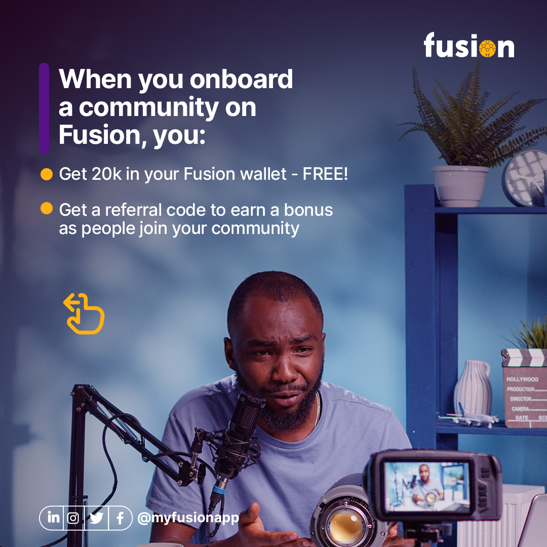 myfusionapp's tweet photo. Are you a community creator or manager looking for ways to engage your community without moving them around several apps?

Fusion is for you!

Download the app: https://t.co/udSqWEiRT9

#fusioncommunity #myfusionapp #fusioncreators #communitycreators #communitymanagers https://t.co/RpR5Tzur74