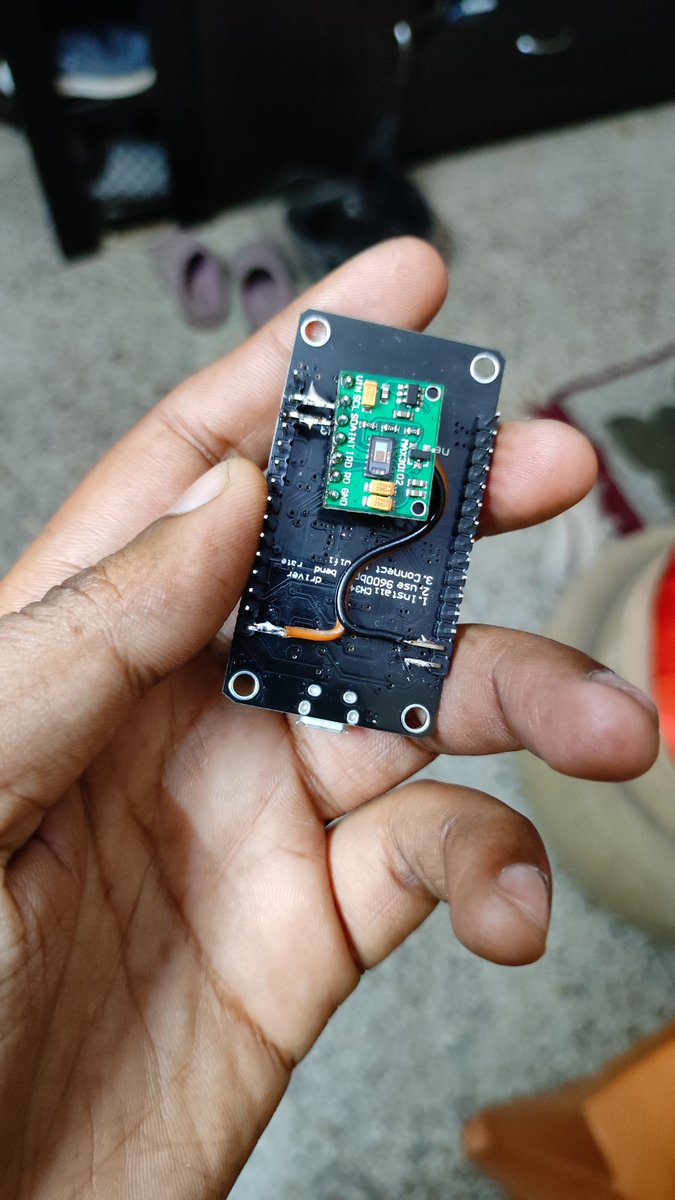 harshit_vib's tweet image. Internet connected heart rate monitor using node mcu, max30102 and blynk
(Avg out heart rate and post online every 30sec on blynk server) #IOT,#arduino , #nodemcu #valuecreation