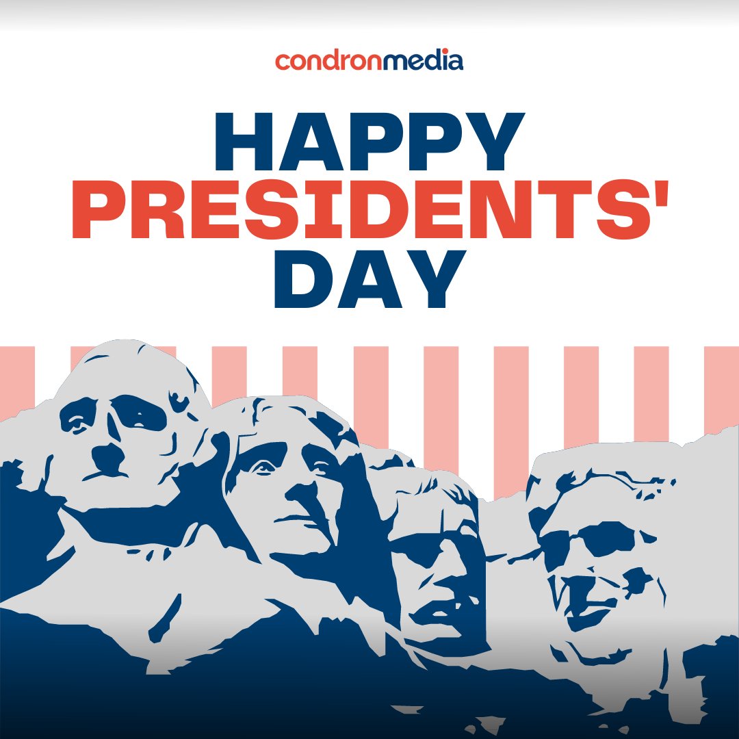 CondronMedia's tweet photo. Happy Presidents' Day, from Condron Media! https://t.co/sQpEWDgHj9