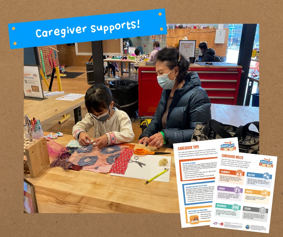 Not only does Design Squad Maker have resources to support kids and facilitators, but there are also handouts and supports for caregivers! Check out all the free resources available from Design Squad Maker by clicking the link below. #DesignSquad bit.ly/DSMaker