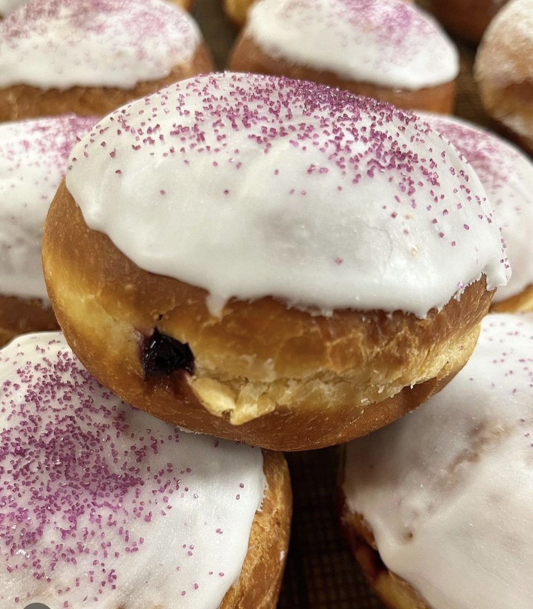 Dreaming about Paczki? Tomorrow is the day! Which one is your favorite? #paczki #paczkiday #fattuesday #bennisonsbakery #glenviewgrind