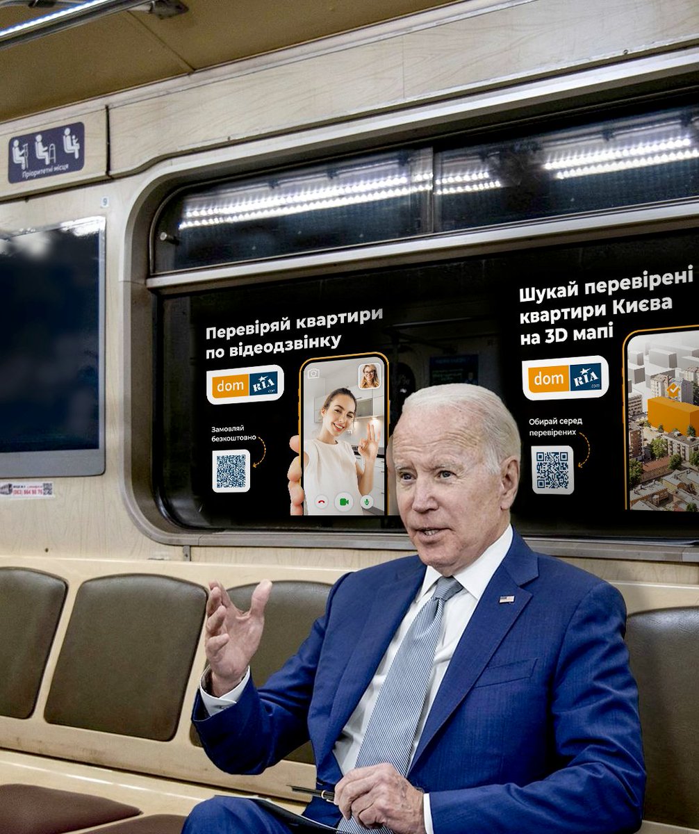 DOM_RIA_com's tweet image. Mood: 
Доки з Арсенальної до Нивок доїхав - знайшов собі перевірену квартиру на DOM.RIA 😊
#Байден #welcometoUkraine