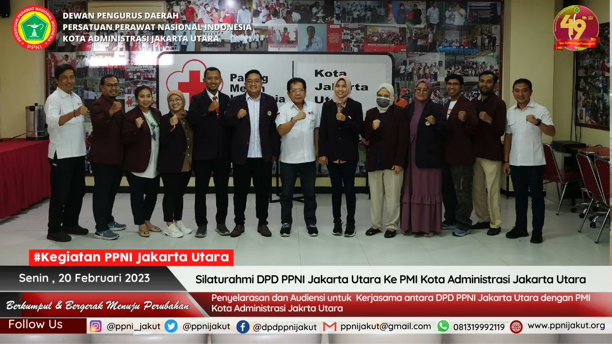 ppnijakut's tweet photo. Silaturahmi DPD PPNI Jakarta Utara ke PMI Kota Administrasi Jakarta Utara sebagai upaya kolaborasi dan mensinergiskan program kerja PPNI Jakarta Utara kedepannya bersama dengan PMI Kota Administrasi Jakarta Utara. https://t.co/EucZpu5joq
