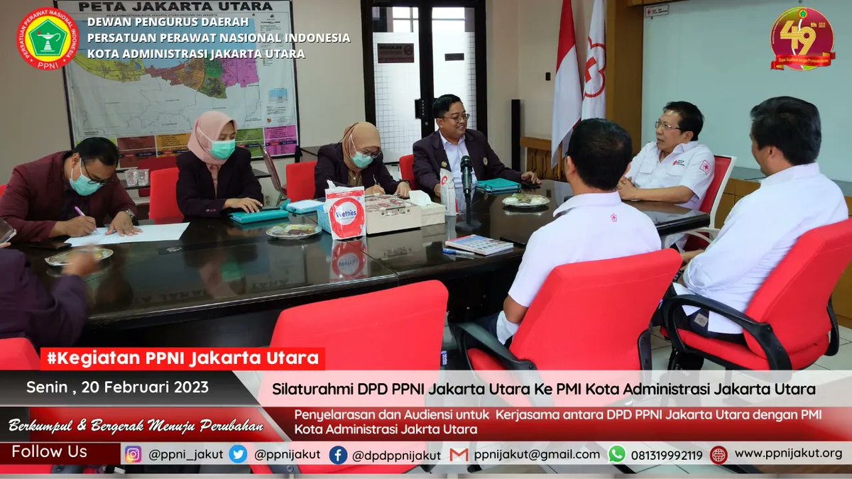 ppnijakut's tweet photo. Silaturahmi DPD PPNI Jakarta Utara ke PMI Kota Administrasi Jakarta Utara sebagai upaya kolaborasi dan mensinergiskan program kerja PPNI Jakarta Utara kedepannya bersama dengan PMI Kota Administrasi Jakarta Utara. https://t.co/EucZpu5joq