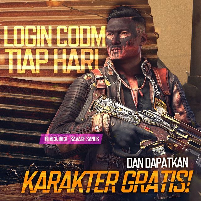 Season 2 Daily Login Character
• Blackjack - Savage Sands