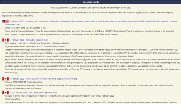 Hey #CanMilTwitter – Our upcoming events section on #TheTorch just got a little fuller! Click on the link below to see what’s happening over the coming weeks and let us know what’s on your #selfdevelopment schedule 🗓️

cfc-ca.libguides.com/c.php?g=709488…