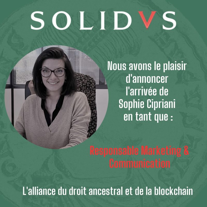 Bienvenue à Sophie, notre responsable Marketing &amp; Communication #blockchain #immobilier #onbording