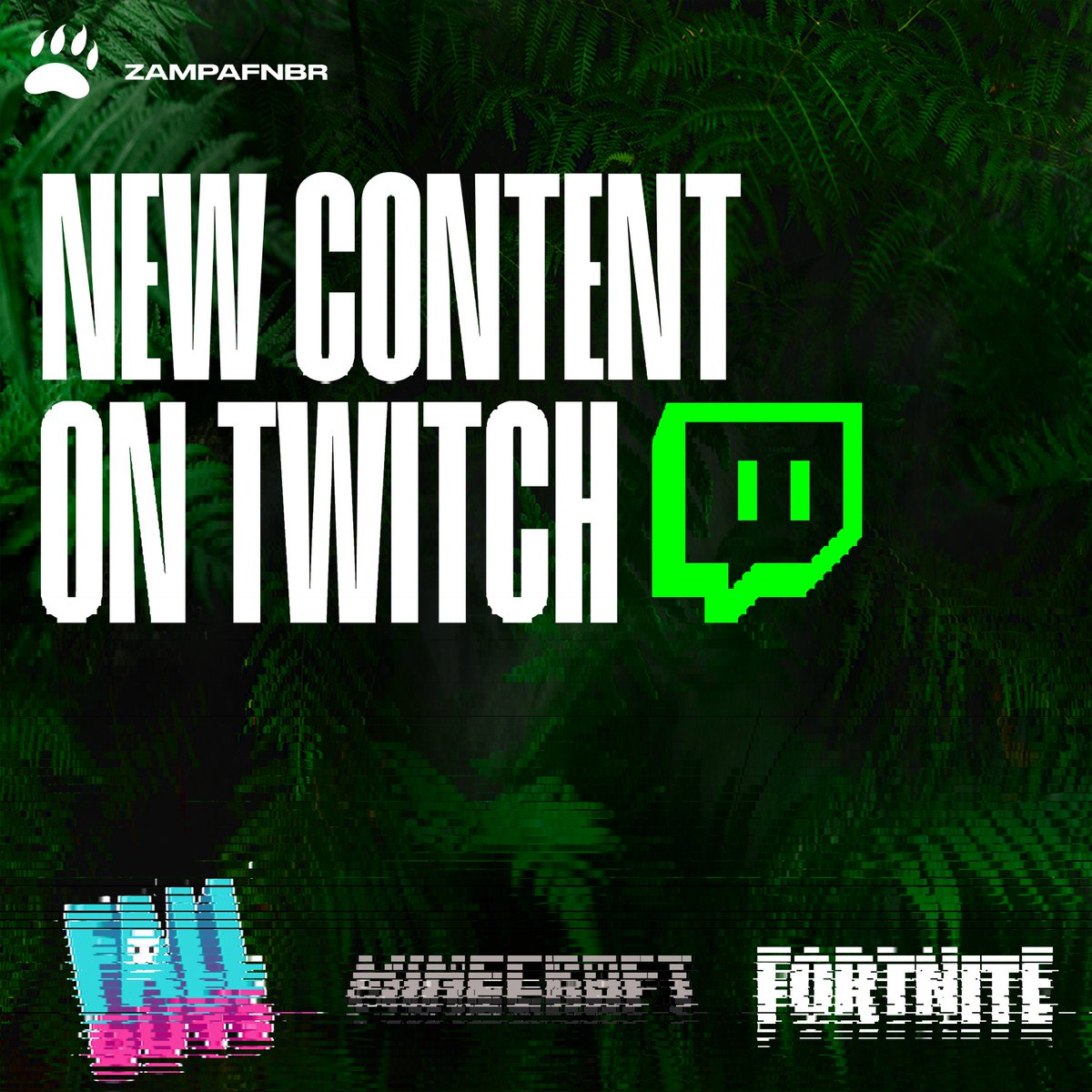 Zampaofficial_'s tweet photo. Heilà ragazzi oggi con questa bellissima grafica voglio presentarvi i nuovi contenuti che vedrete presto in live su Twitch l'aggiunta di Fall guys e Minecraft  spero siate contenti di questa novità, fatemelo sapere nei commenti 💭
TWITCH: ZampaFNBR 💜 https://t.co/SFV15Wxr0D