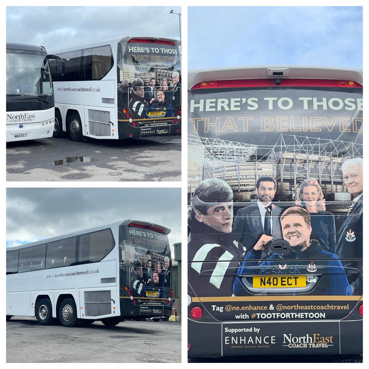 What a fantastic job done by <a href="/ne_enhance/">ENHANCE NE</a> 👌🏻. Cant wait to hear people #TOOTFORTHETOON at the weekend! #nufc #NUFC #NUFCFans #hwtl