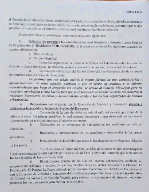 asopraes's tweet photo. Mediante comunicación difamatoria consignada a @darwingonzalezp, grupo de vecinos intenta dar un golpe de facto a la Asociación de Propietarios y Residentes @asopraes, legal y en funciones ¿Vinculación con denuncias en curso? ¿Intereses económicos en el "movimiento"? Lamentable.! https://t.co/Eeitb8D3nO