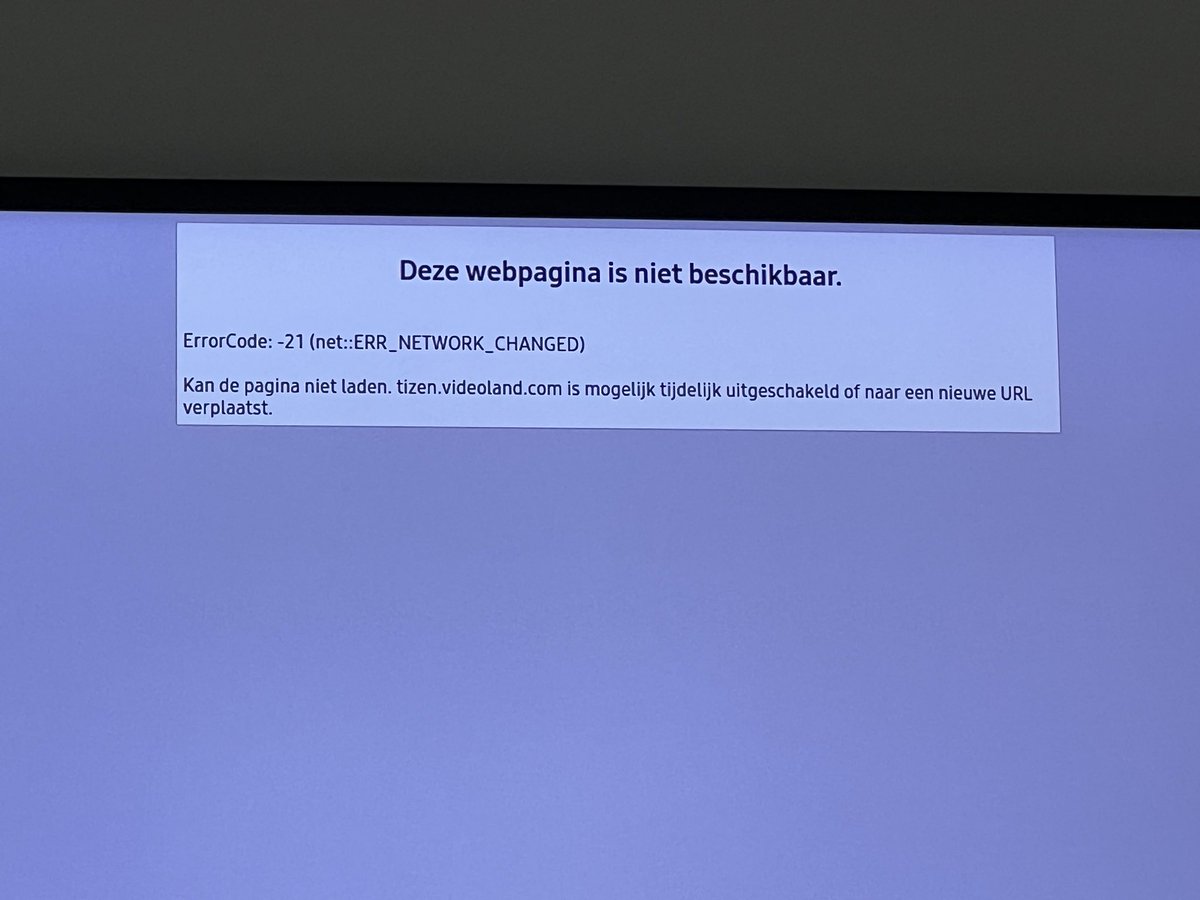 Jesperjwz's tweet photo. @Videoland hi, ik wilde de Videoland app openen op mijn tv, maar krijg een foutcode! Wat kan ik hier aan doen? https://t.co/78qBgjesaN