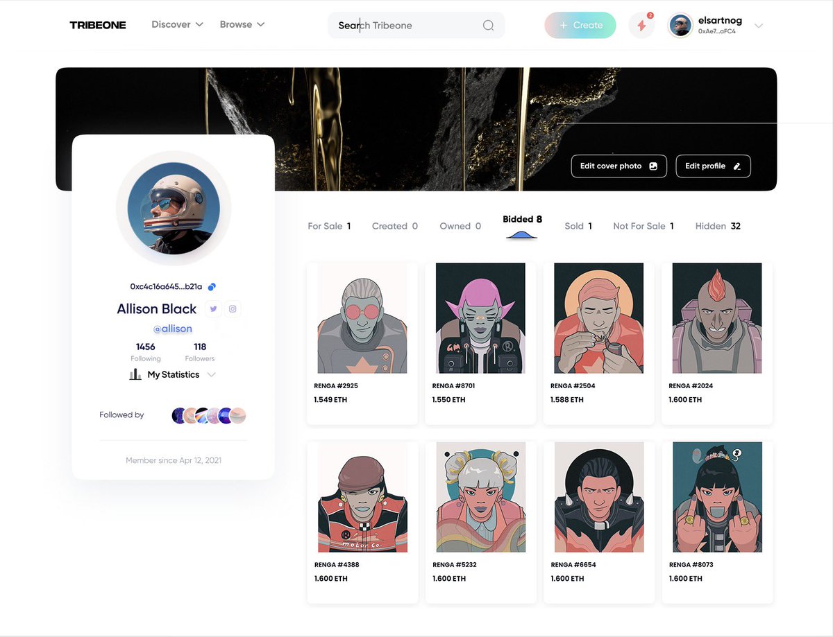 tribeonedefi's tweet photo. NFT Spotlight of the week!

@RENGA_inc — Top trending NFTs on @Opensea ft. 10K handcrafted pieces of #art by @DirtyRobotWorks 

➡️Total sales volume: 30.7K #ETH

Join the RENGA universe🔥
Buy these #NFTs using our tailored lending services👇
https://t.co/U8XPG0xEEw

$HAKA #crypto https://t.co/Hu0GxgTJEo