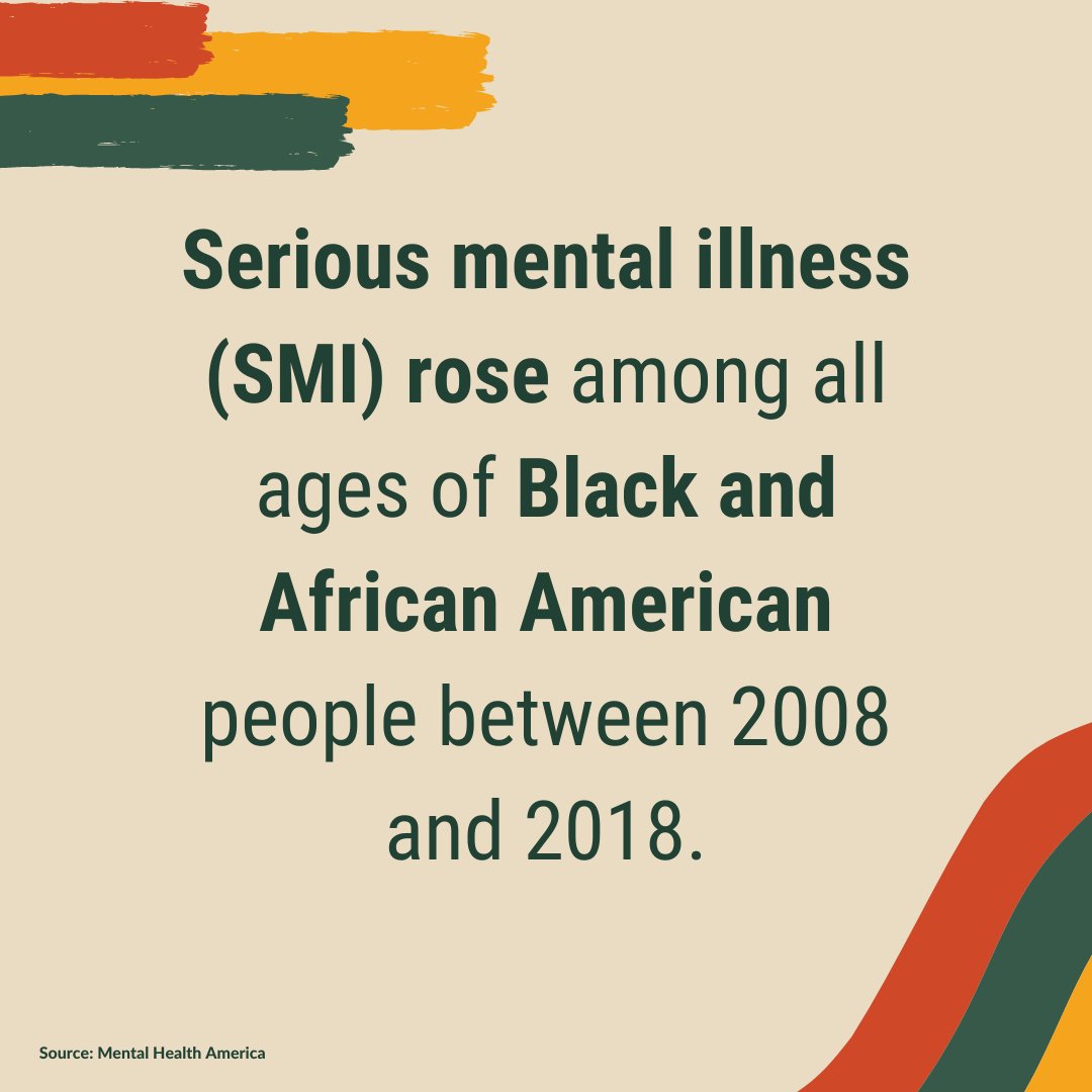 NEprevention's tweet photo. NEYSP aims to bring awareness to the intersection between cultures/communities and mental health. Check out these statistics on mental health and Black communities, and check our bio for helpful mental health resources.  

#YouMatter #SuicidePrevention #NEYSP #BlackHistoryMonth https://t.co/ivTtKTYH9x