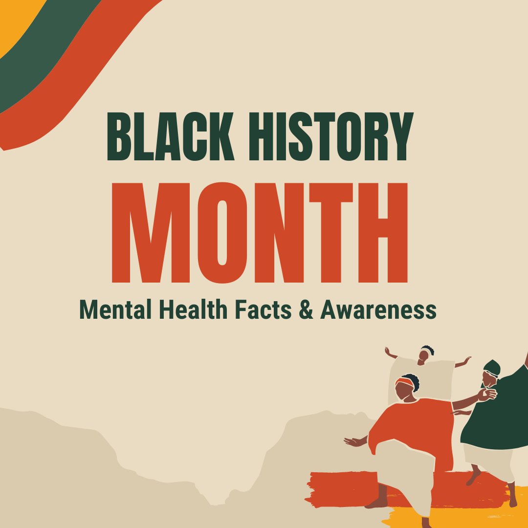NEprevention's tweet photo. NEYSP aims to bring awareness to the intersection between cultures/communities and mental health. Check out these statistics on mental health and Black communities, and check our bio for helpful mental health resources.  

#YouMatter #SuicidePrevention #NEYSP #BlackHistoryMonth https://t.co/ivTtKTYH9x