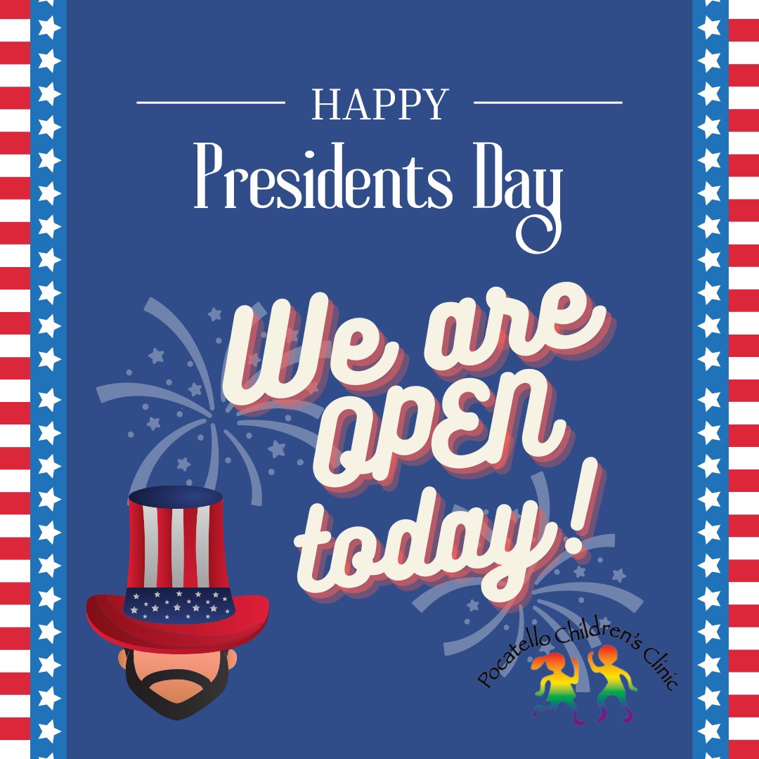 PokyChildren's tweet photo. “The harder the conflict, the greater the triumph.” – George Washington
We are OPEN today for regular business hours.  208-232-1443

#pocatellochildrensclinic #pocatello #caring4children https://t.co/Z6khXrdhNO