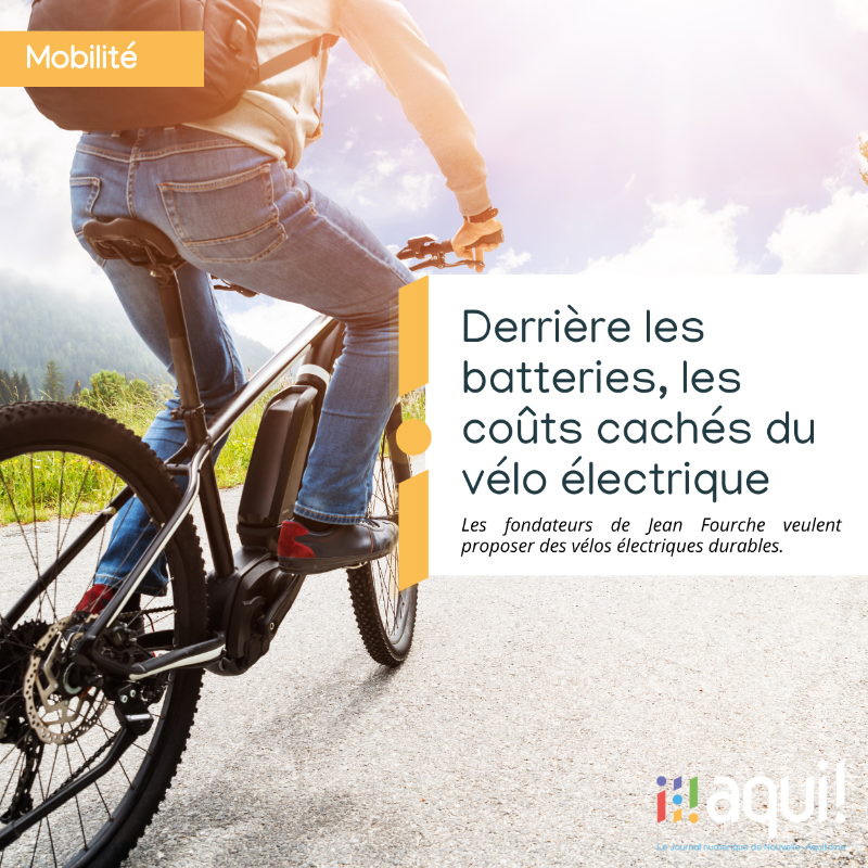 aqui_fr's tweet photo. Une batterie de #vélo dure entre 3 et 6 ans, et coûte entre 500 et 700€ à remplacer. Pour lutter contre l'#obsolescence, les start-ups Bordelaises @JeanFourche1 et #Gouach s'associent pour créer un #véloélectrique durable aux batteries réparables.