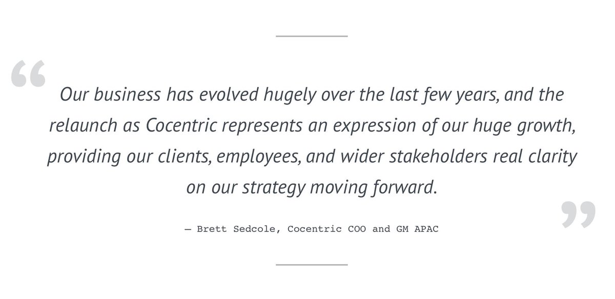 Azuronaut rebranded as <a href="/cocentricgroup/">Cocentric</a> to highlight its unique approach and clearly distinguish itself from the competition
smartbranding.com/azuronaut-rebr…