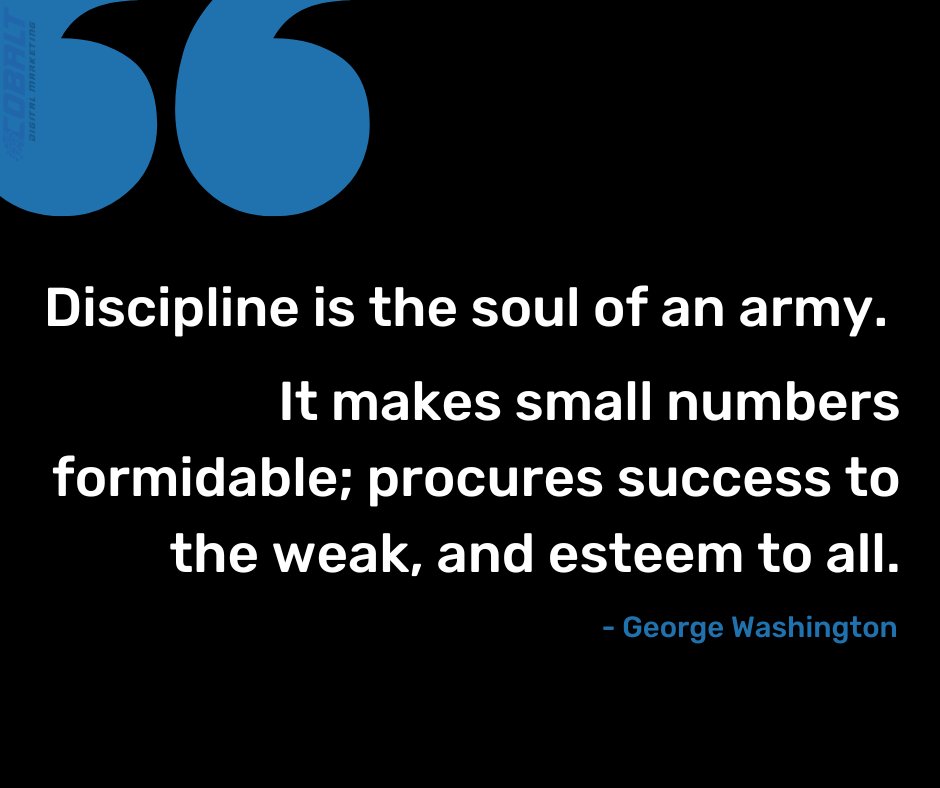 cobalt_digital's tweet photo. Vision. Focus. Persistence. Discipline. 
#PresidentsDay #Leadership #Inspiration https://t.co/5LJGoo6sC1